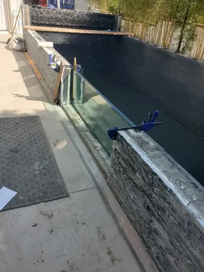 Window Koi pond construction-0